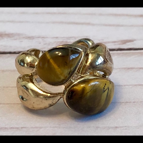 Amrita Singh Tigers Eye Ring - Picture 2 of 3